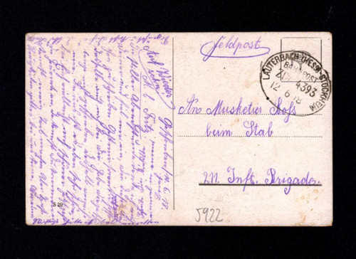 Bahnpost 1918 lauterbach - -, "lauterbach