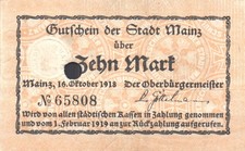 Mainz - Stadt - 10 Mark -