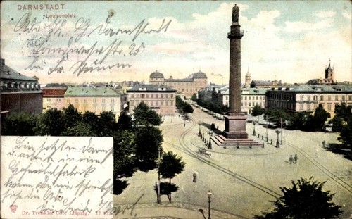 Darmstadt hessen - ak,