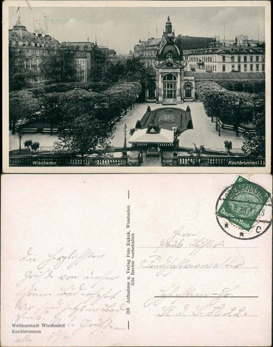 Ansichtskarte wiesbaden - ansichtskarte,