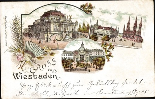 Litho wiesbaden hessen - in,