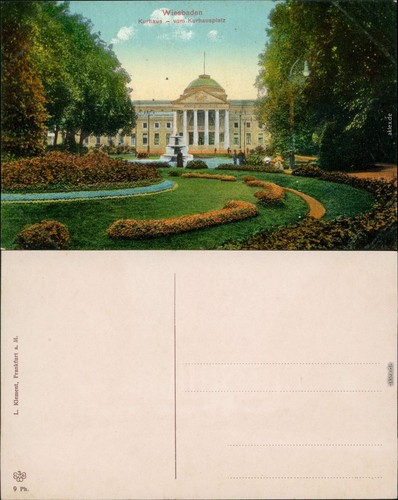 Ansichtskarte wiesbaden - ansichtskarte,
