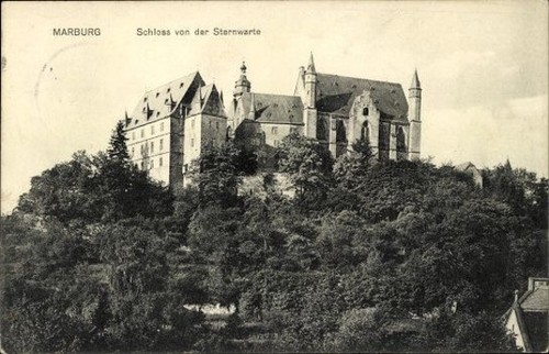 Alte marburg in hessen - ak,