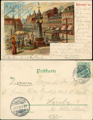 Litho offenbach - ak,