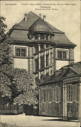 Darmstadt hessen - ak,