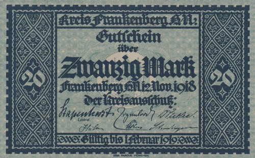 Frankenberg kreis 20 mark - frankenberg,