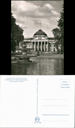 Ansichtskarte wiesbaden partie - ansichtskarte,