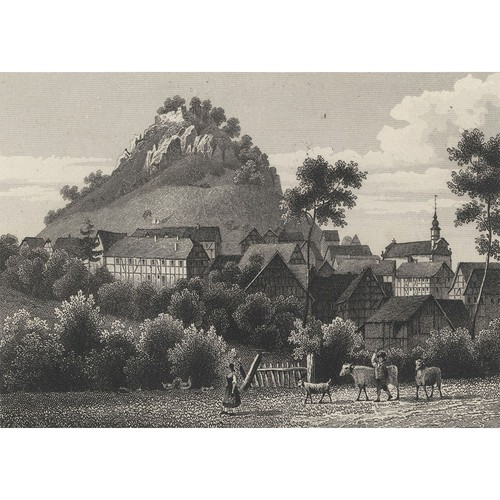 Haselstein burgruine dorf - burgruine,