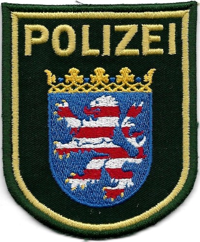Polizei hessen patch grün - polizei,