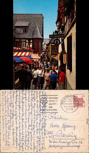 Ansichtskarte rüdesheim - ansichtskarte,