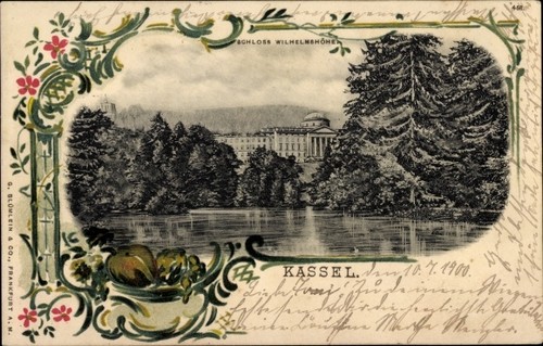 Litho bad wilhelmshöhe kassel - bad,